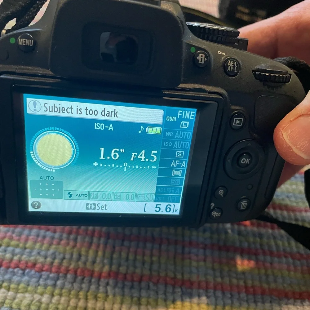 Nikon D5100 w/ standard AF-S Nikkor 18-55mm